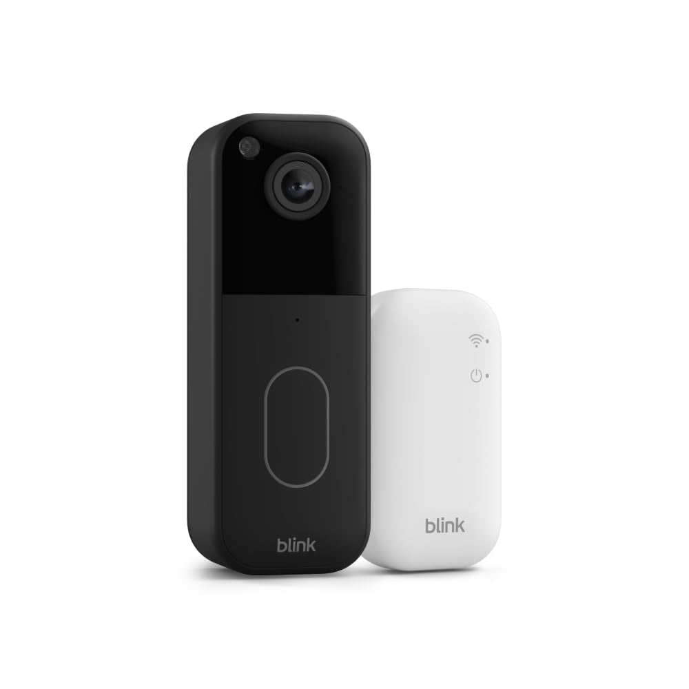 Video Doorbell (Newest Model) – Head-To-Toe HD View, Two-Year Battery Life, and Simple Setup. Sync Module Core Included – System (Black)